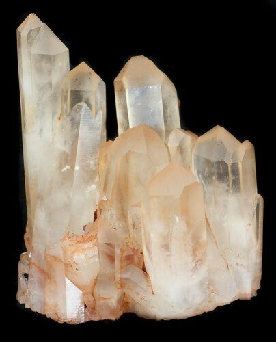 Tangerine Quartz Crystal Cluster - Madagascar #36213